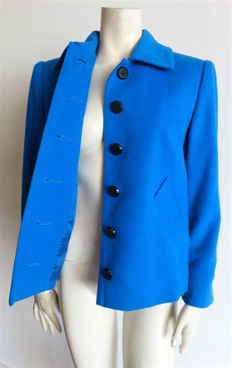 cerulean blue military collection from ysl|cerulean blue military jacket.